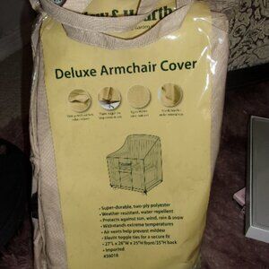 Plow & Hearth deluxe armchair cover New